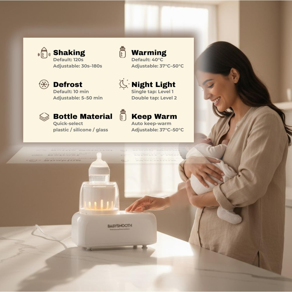 Babysmooth-bpa-free-hygienic-design promotes easy cleaning after feeds.