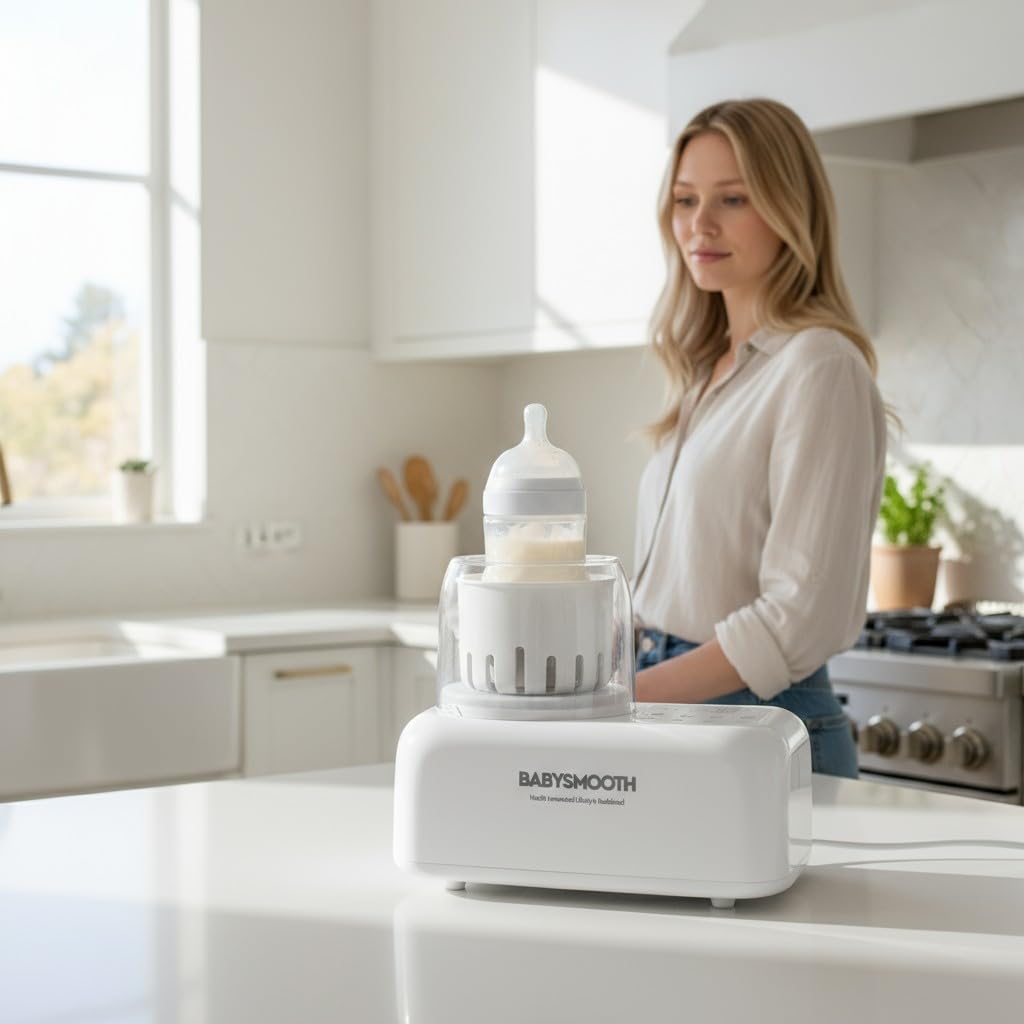 Babysmooth-compact-nightstand-design fits small spaces for night feeds.