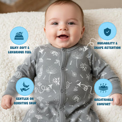 Babysoy easy-diaper-change design demonstrates quick room-to-room outfit changes.