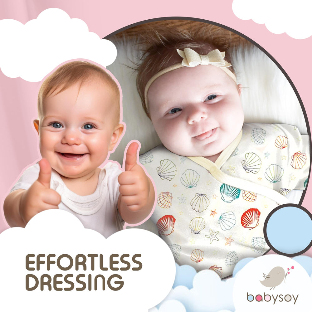 Babysoy Summer Kimono Gown soft materials inviting cozy naps