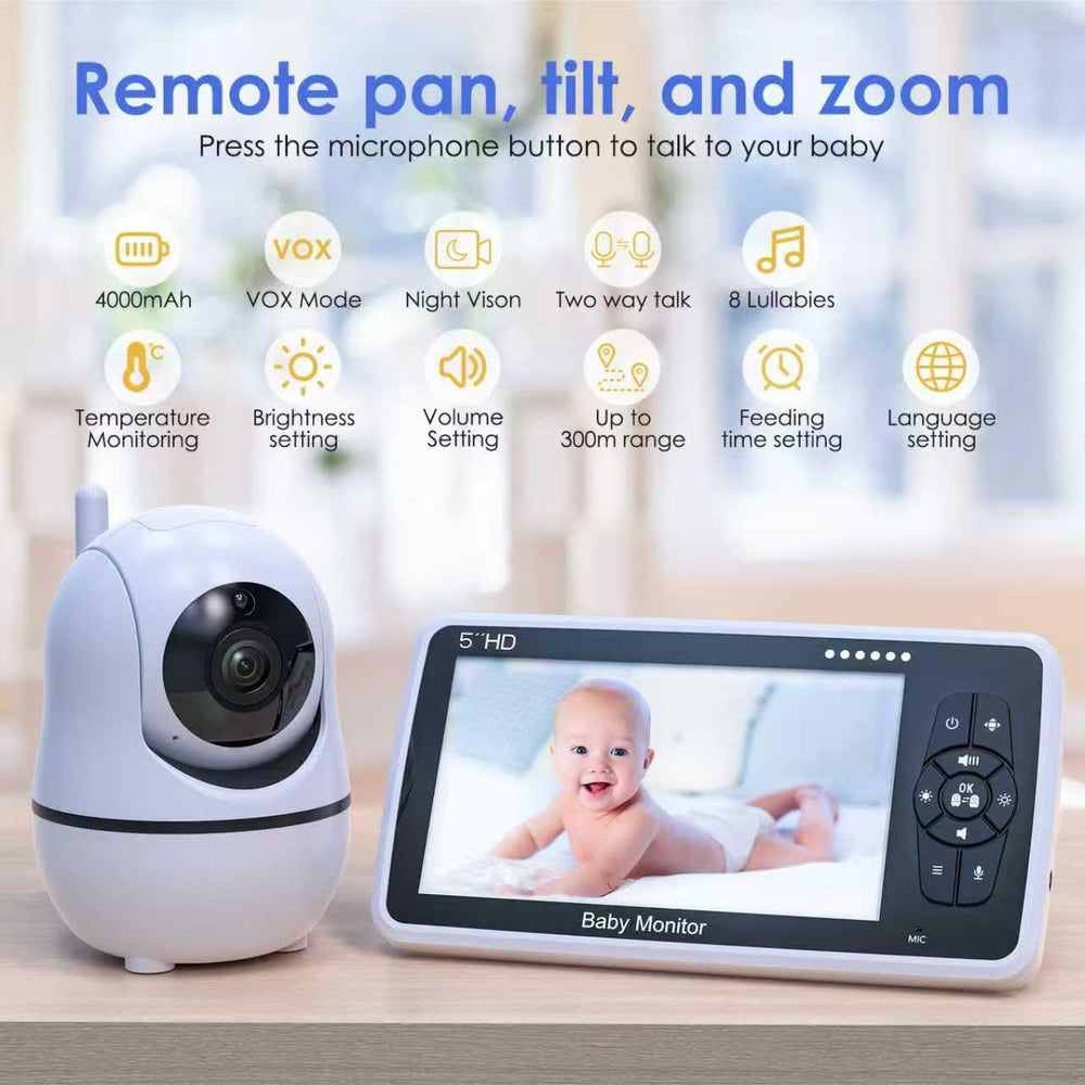 Babystar night vision with 4000mAh battery for all-night monitoring