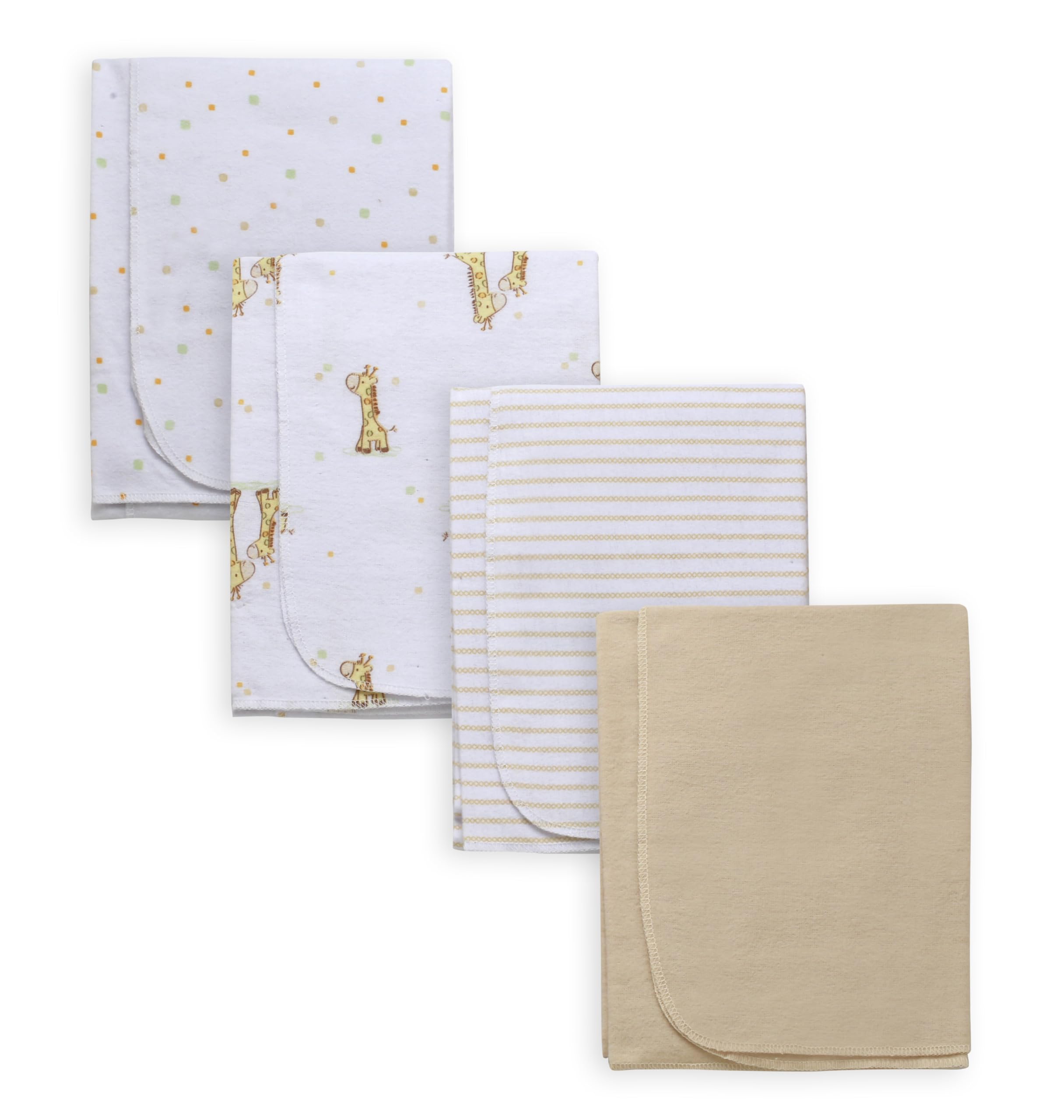 Baby Starters giraffe tan prints blanket set for cozy snuggles and easy layering.