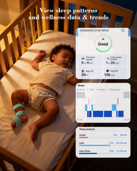 Babytone app dashboard lets you review data quickly.