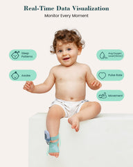 Babytone sleep-tracking display shows baby’s sleep stages at a glance.
