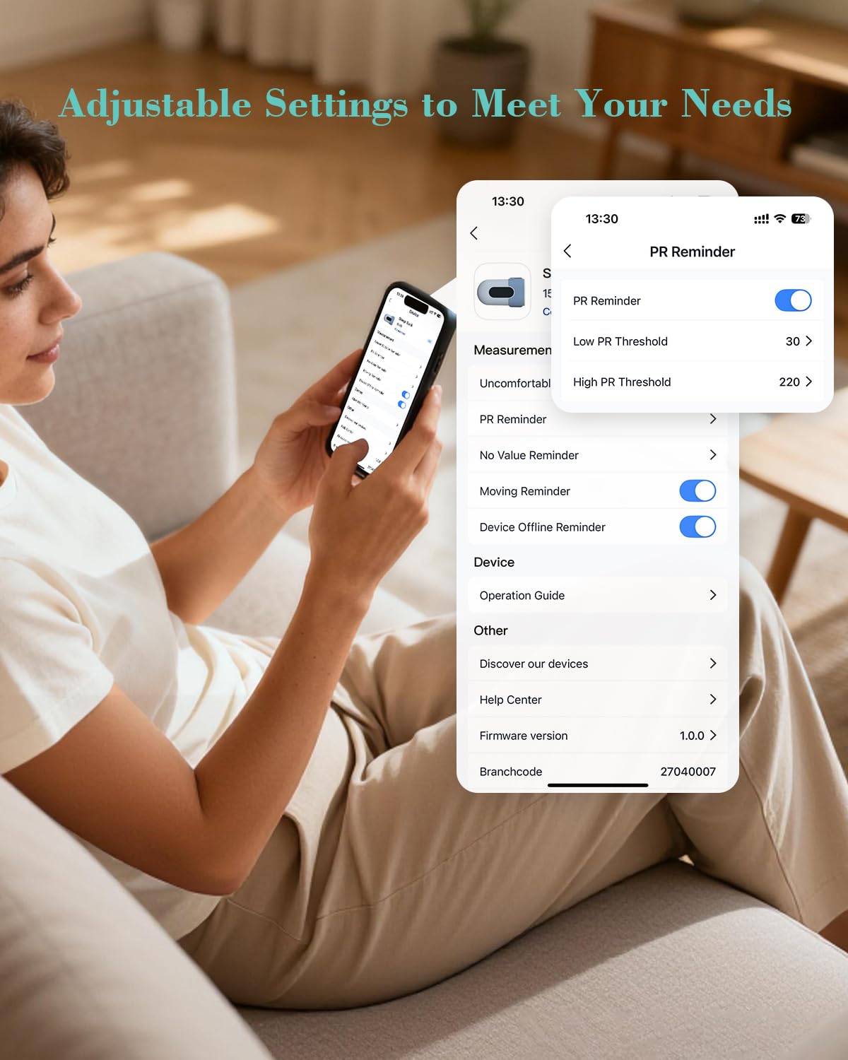 Babytone low-emission Bluetooth ensures stable, safe connection.