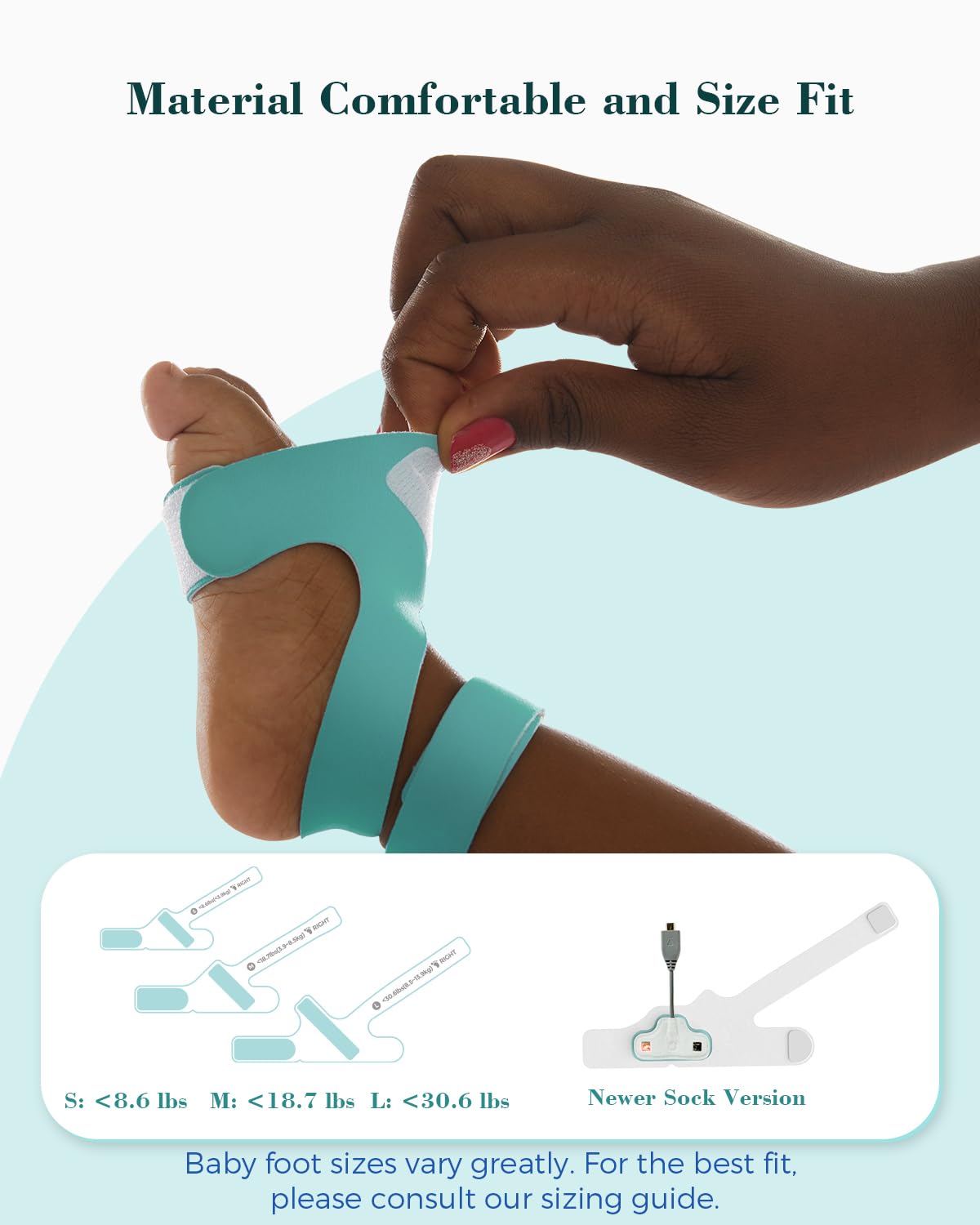 Babytone movement sensor monitors baby activity during sleep.