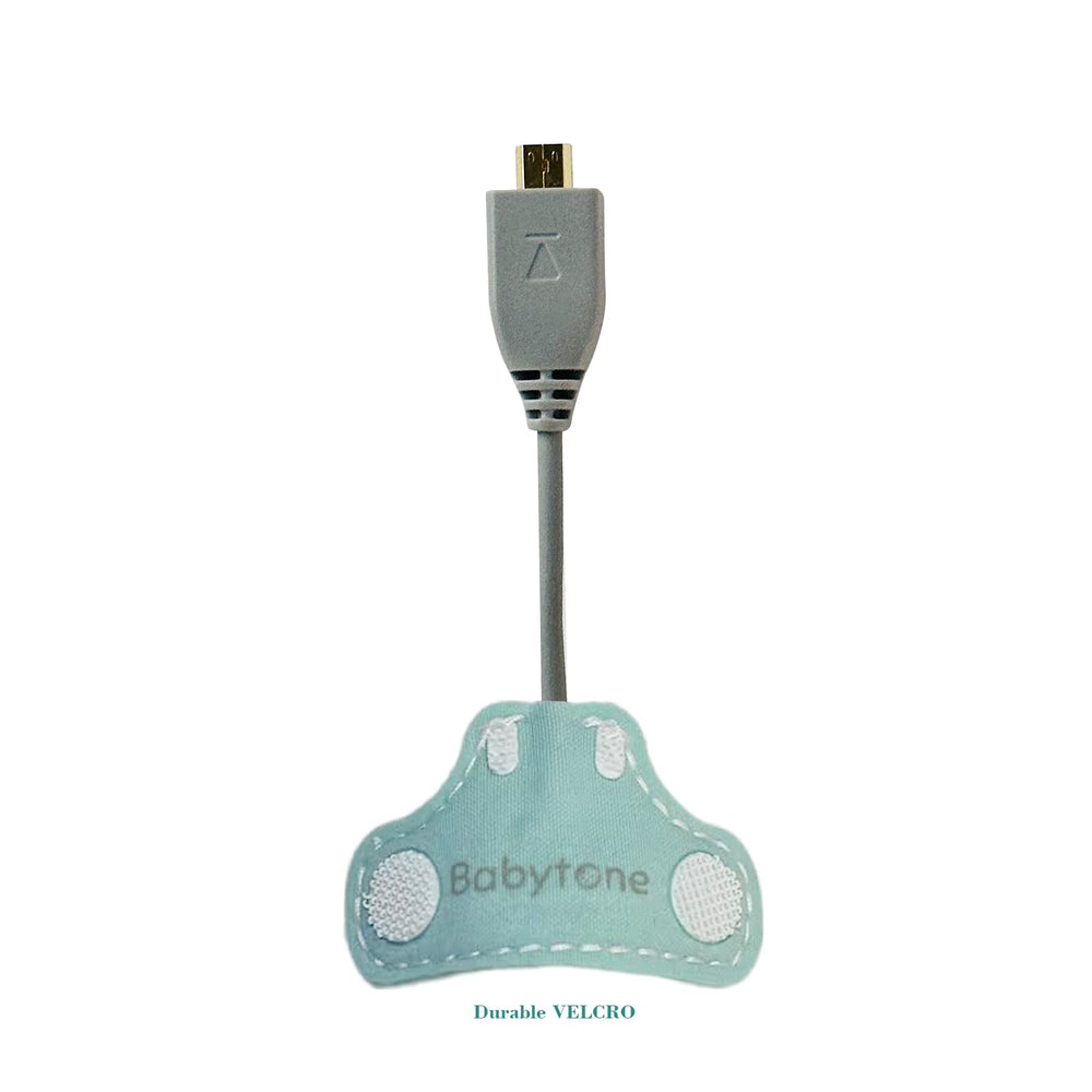 Babytone Sleep Sock sensor back view showing compatibility with the sock kit.