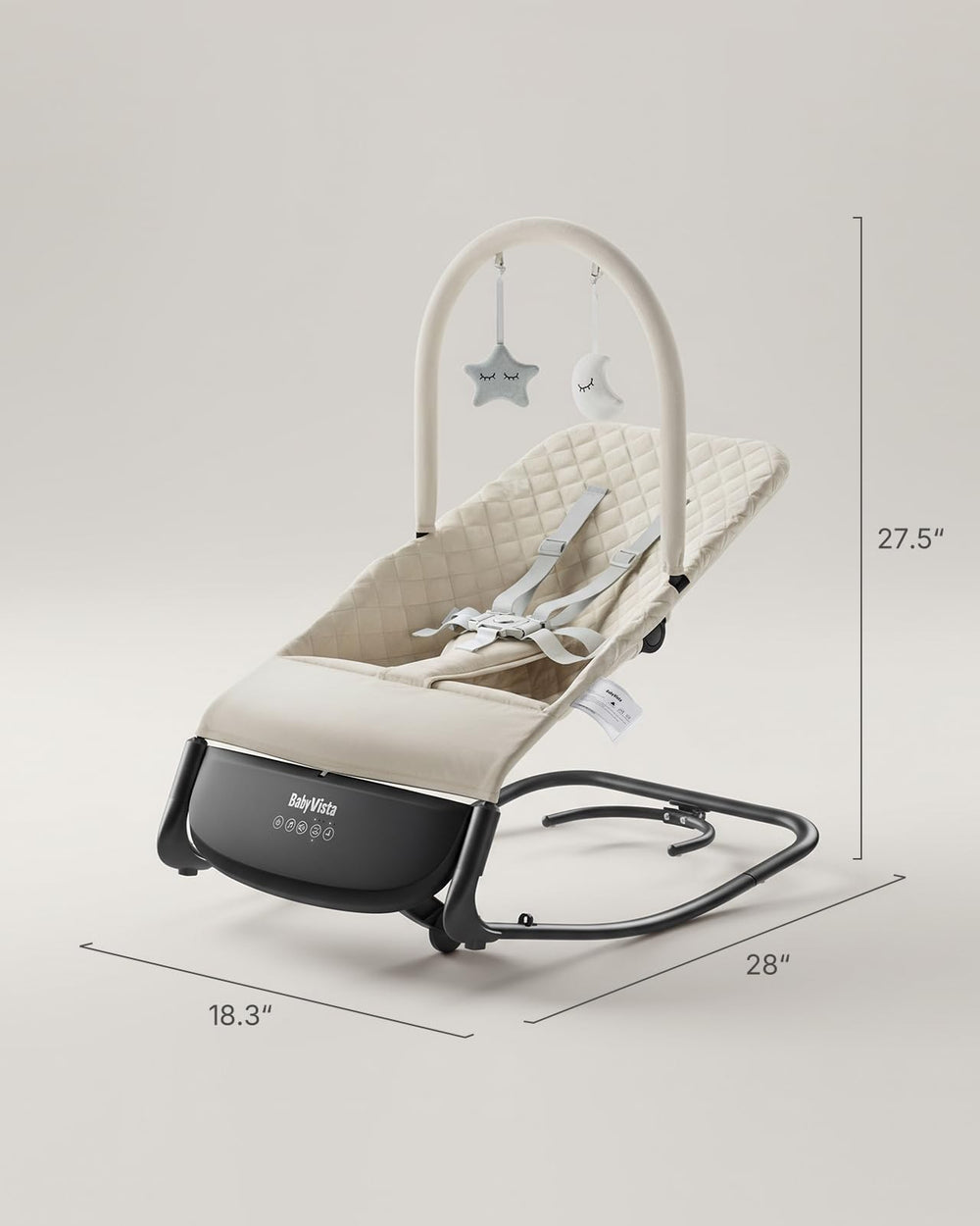 BabyVista bouncer portable design with easy-to-clean seat cover