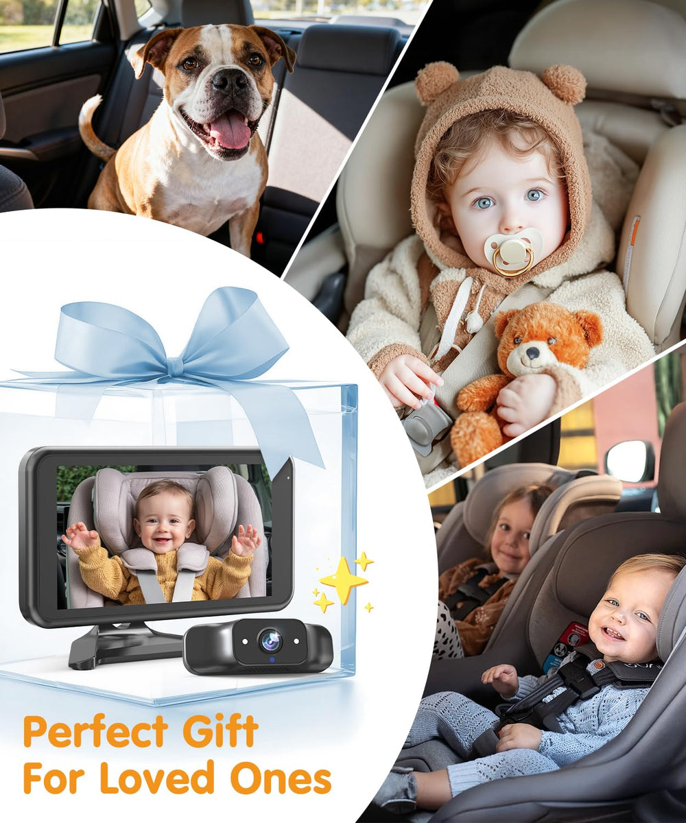 Driver-seat camera integration supports supervising pets or kids.