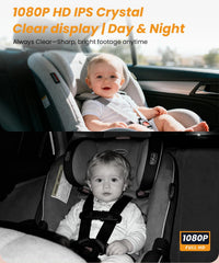 Babyvue BV2 night vision view with infrared clarity in low light