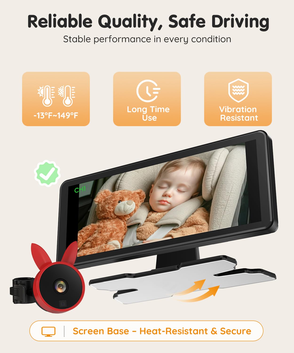 Babyvue BV3 PRO 18-month warranty and dedicated support for reassurance.