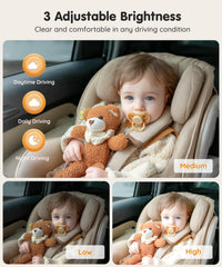 Babyvue BV3PRO infrared night vision provides clear images after dark.
