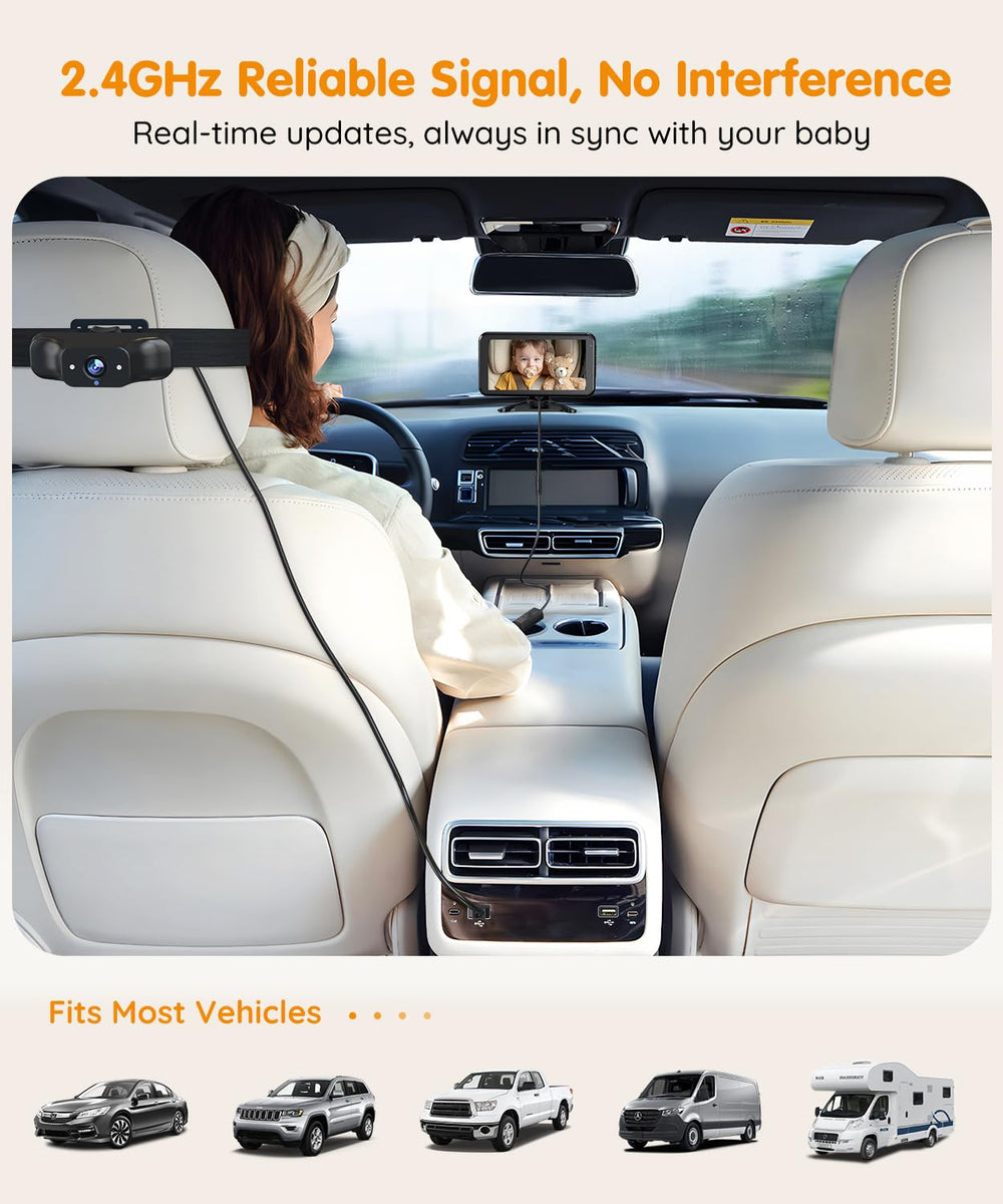 Babyvue BV5 dual USB power supports large vehicles