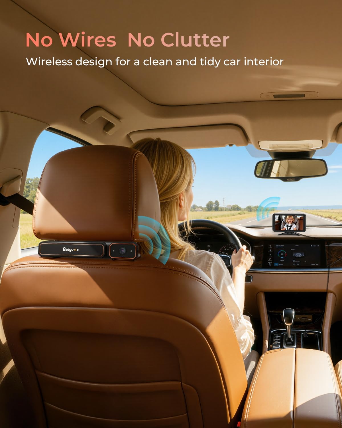 Babyvue BV6 displays 1080p daytime clarity on the 5.2-inch screen for easy viewing.