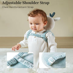 Full elasticity provides cushioning with the Baby Walker Head Protector Backpack.