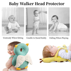 Adjustable shoulder straps on the Baby Walker Head Protector Backpack for a secure fit.