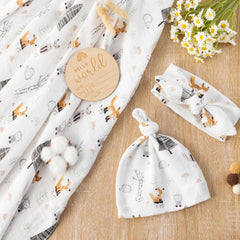 BabyWhale hedgehog pattern swaddle for versatile baby use