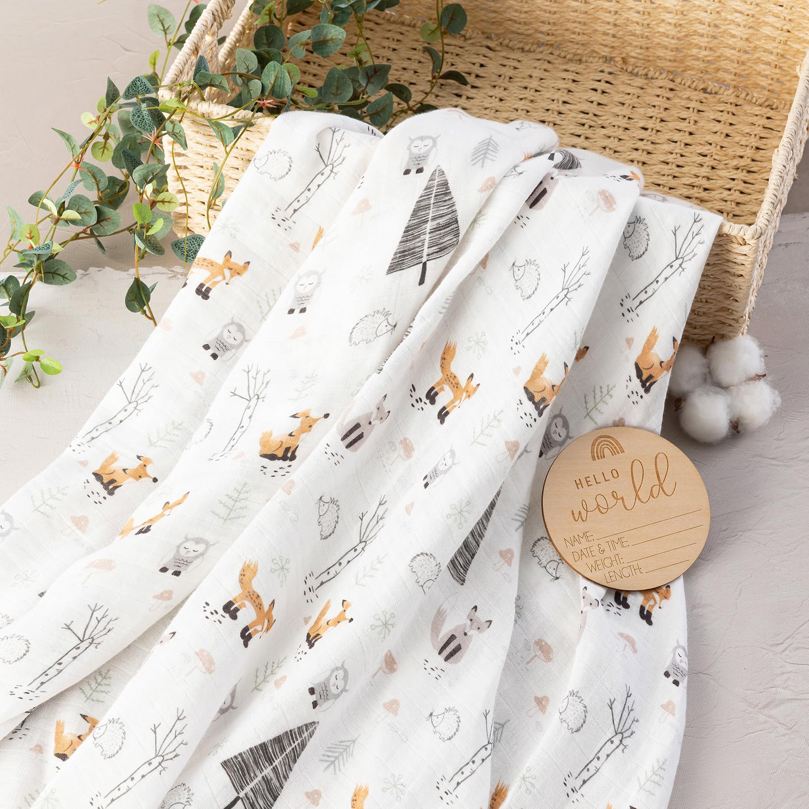 BabyWhale swaddle blanket serves as a soft bath towel
