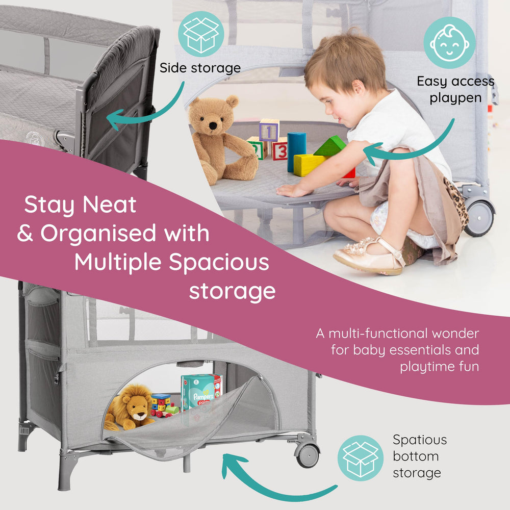 BabyWombWorld bassinet easy assembly supports quick setup anywhere.