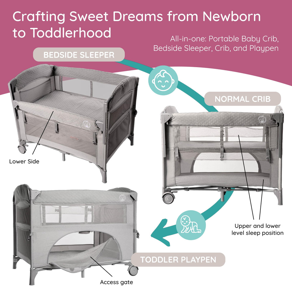 BabyWombWorld bassinet soft cotton-like fabric for gentle skin touch and durability.