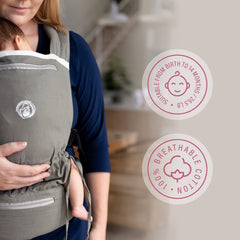 BabyWombWorld easy-adjustment buckle enables quick, secure fit.