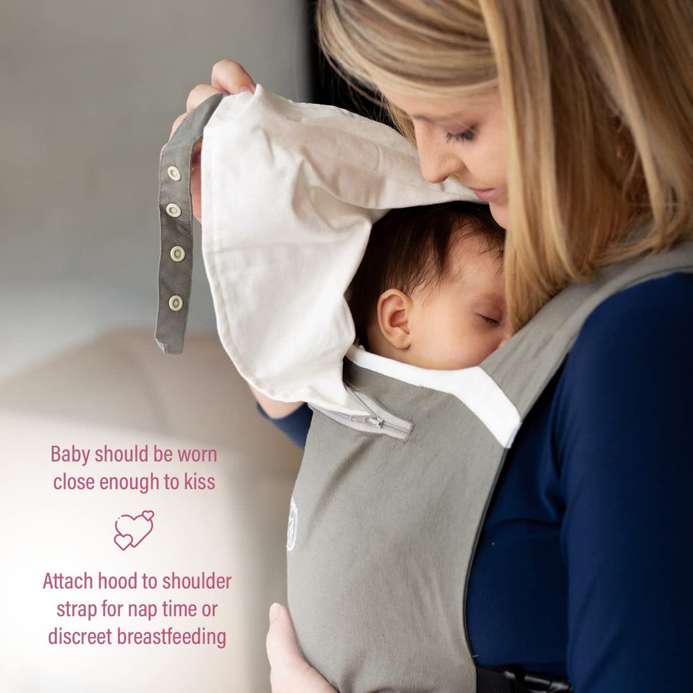 BabyWombWorld secure hip-seat support helps position baby safely.