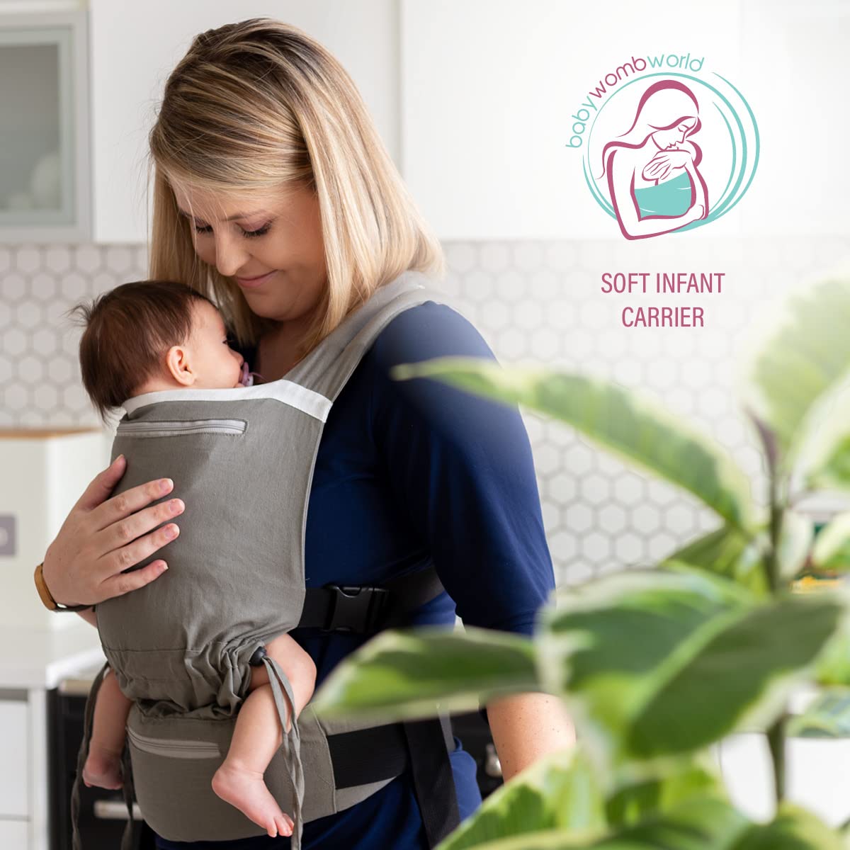 BabyWombWorld structured panel for baby support provides steady, comfortable placement.
