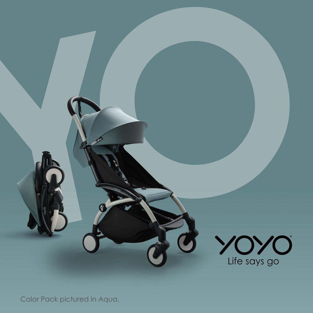Babyzen YOYO2 frame stored in protective bag with padded shoulder strap