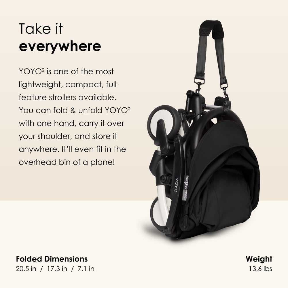 Babyzen YOYO2 frame with multi-position reclining backrest for comfort