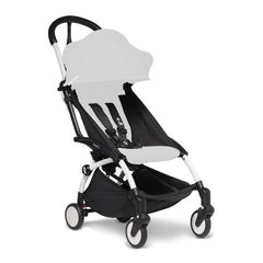 Babyzen YOYO2 frame in white showing compact, city-ready design
