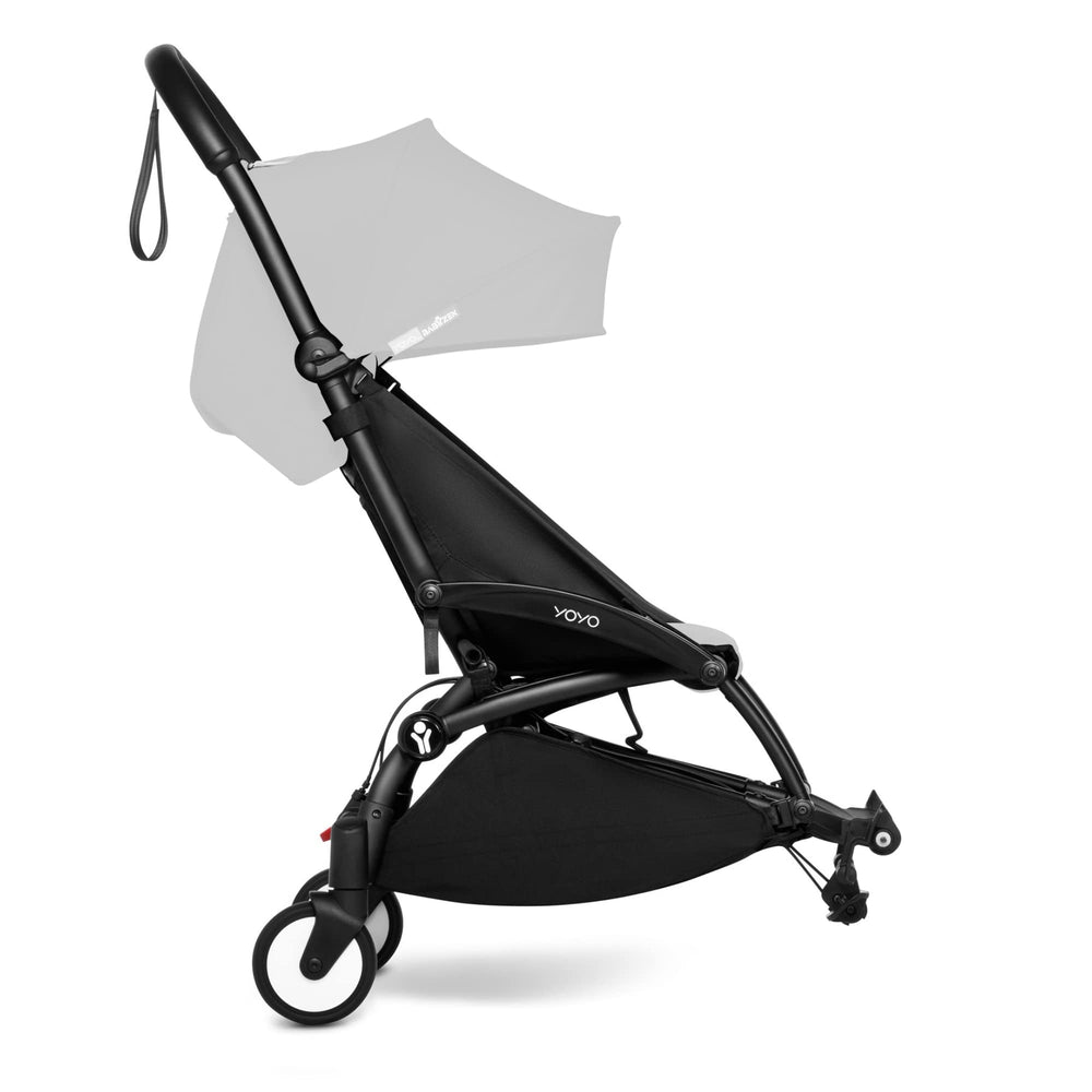Babyzen YOYO Connect front view shows compact double stroller setup