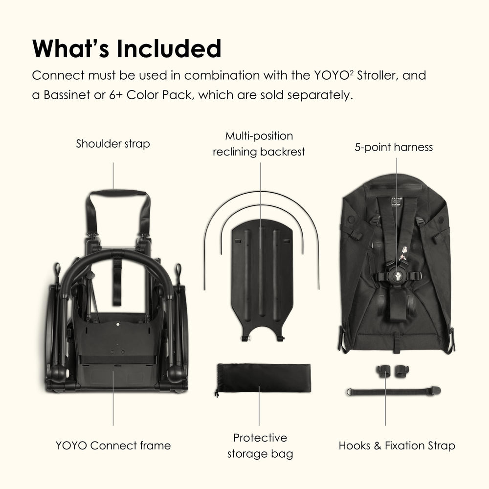 Babyzen YOYO Connect with second seat attached for a second rider