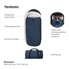 Babyzen YOYO Footmuff includes a carrying bag for easy on the go storage.
