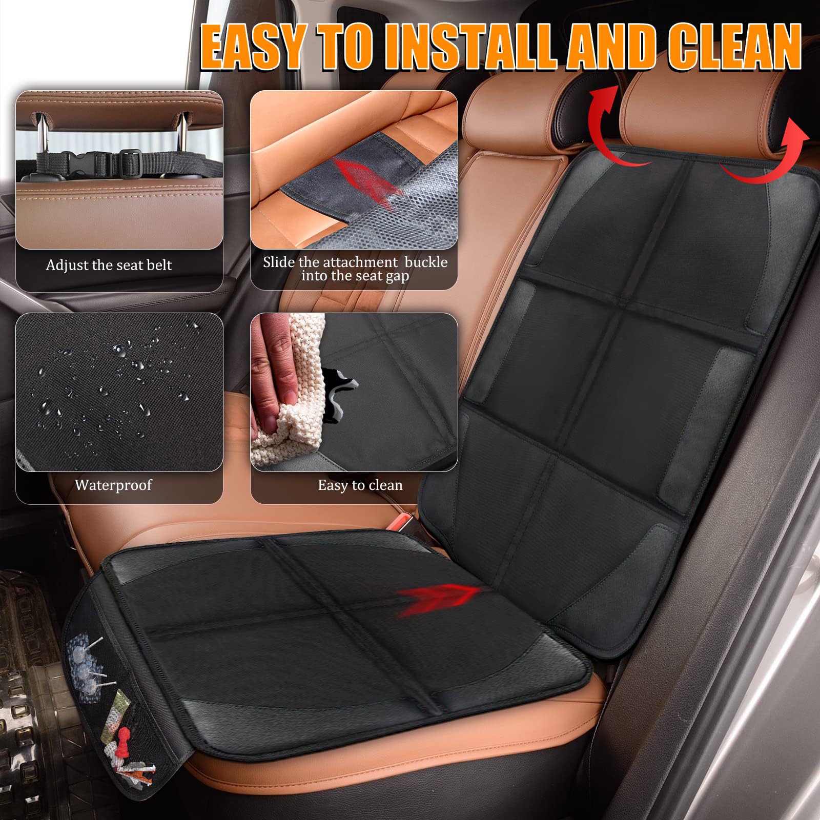 Bacgnyer anti-slip bottom keeps protector securely in place