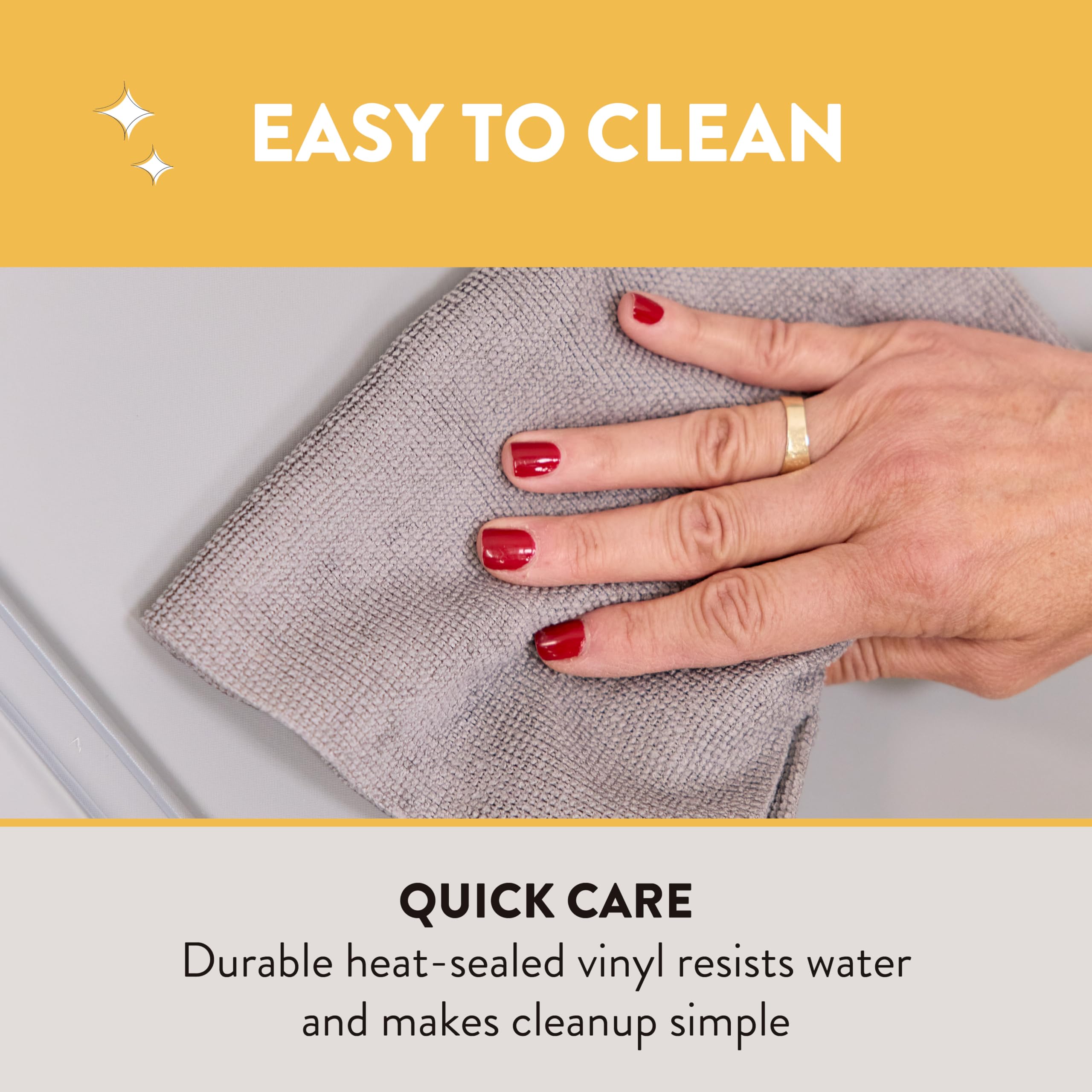Back2School Express NapNest water-sealed edges help prevent moisture intrusion.