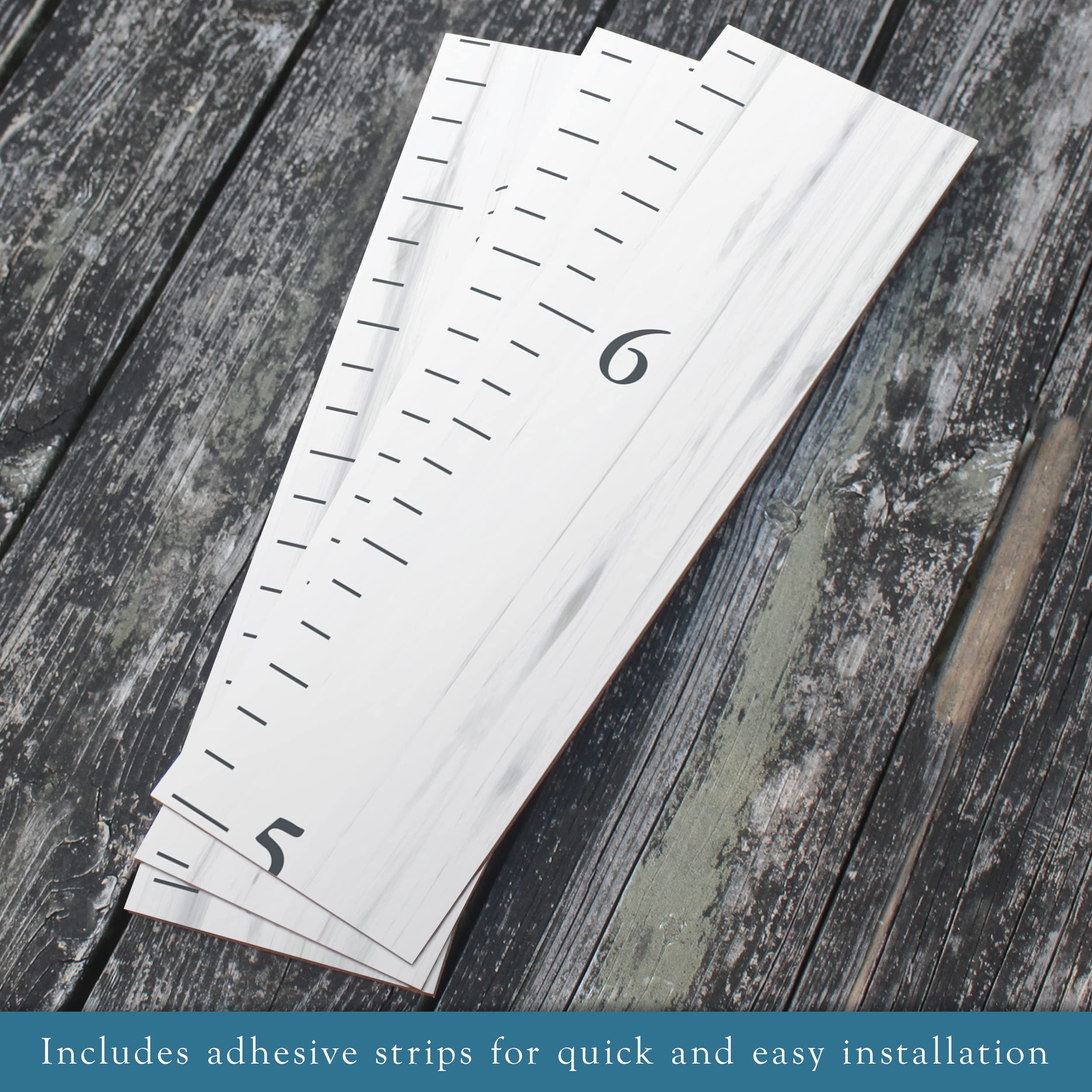 Back40Life BMK growth chart side view showing slim profile for wall mounting