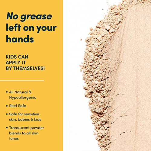 Bada Boom hypoallergenic sunscreen safe for ages 6+ months on sensitive skin.