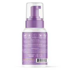 Badger foaming shampoo pump shows easy one-handed use for busy caregivers.