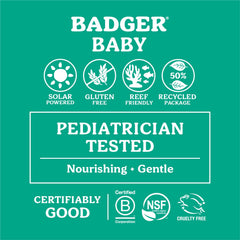Badger Mineral Baby Sunscreen Cream ingredients zinc oxide—trusted, reef-safe sun protection at the beach.