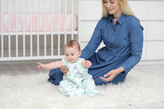 Baebae Goods sleep sack cotton texture close-up highlighting breathable fabric