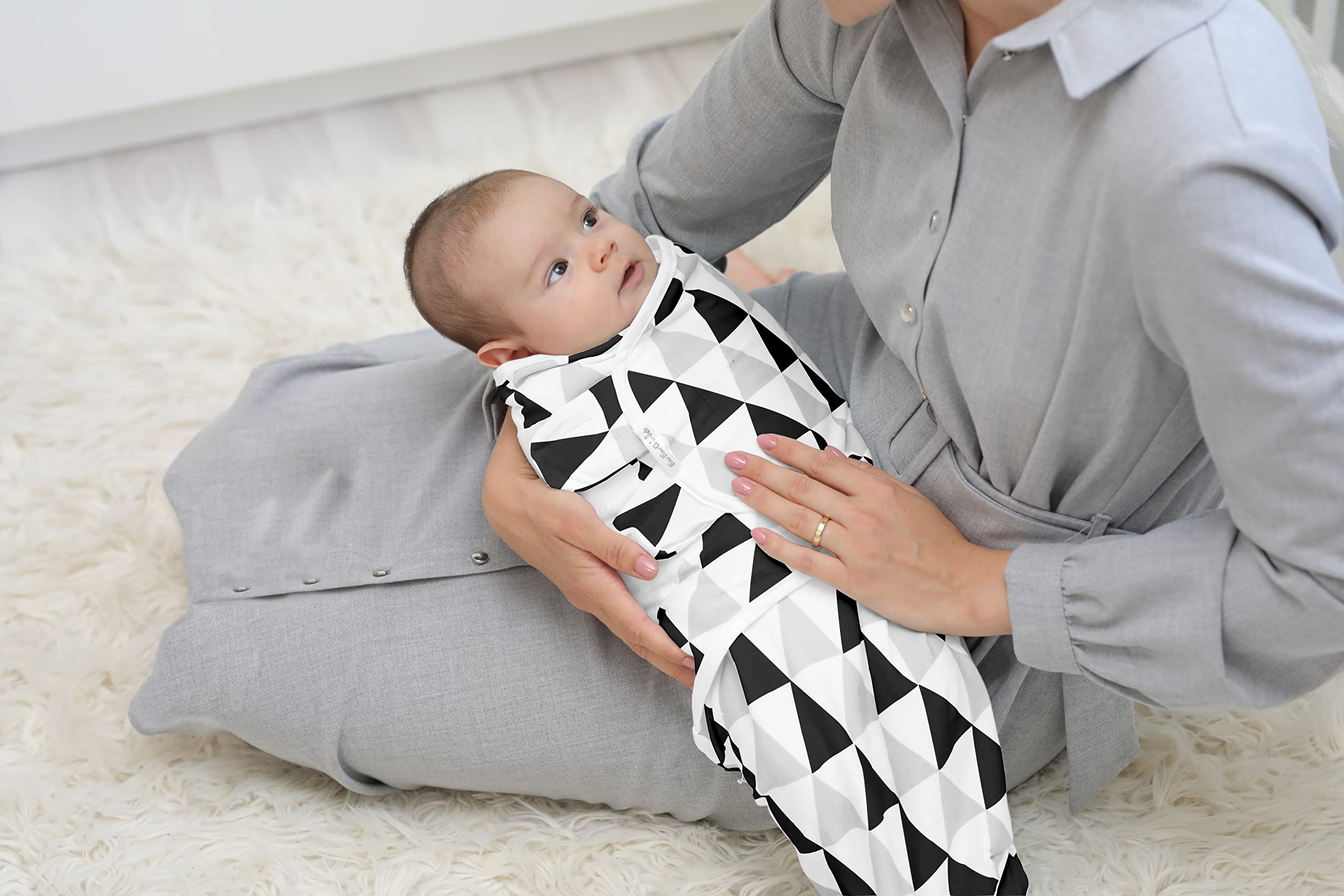 Baebae Goods swaddle wrap close-up fabric texture highlighting softness