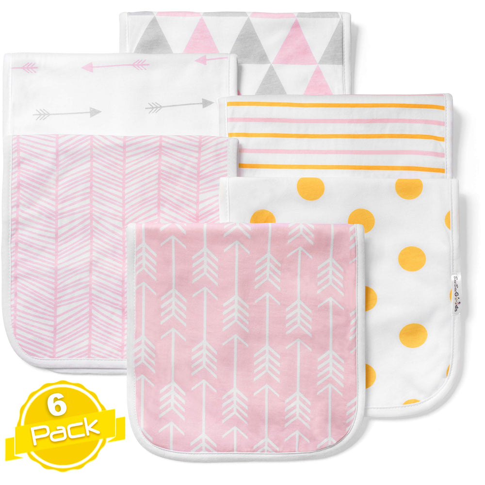 BaeBae Goods burp cloths front view with absorbent 21x10 coverage
