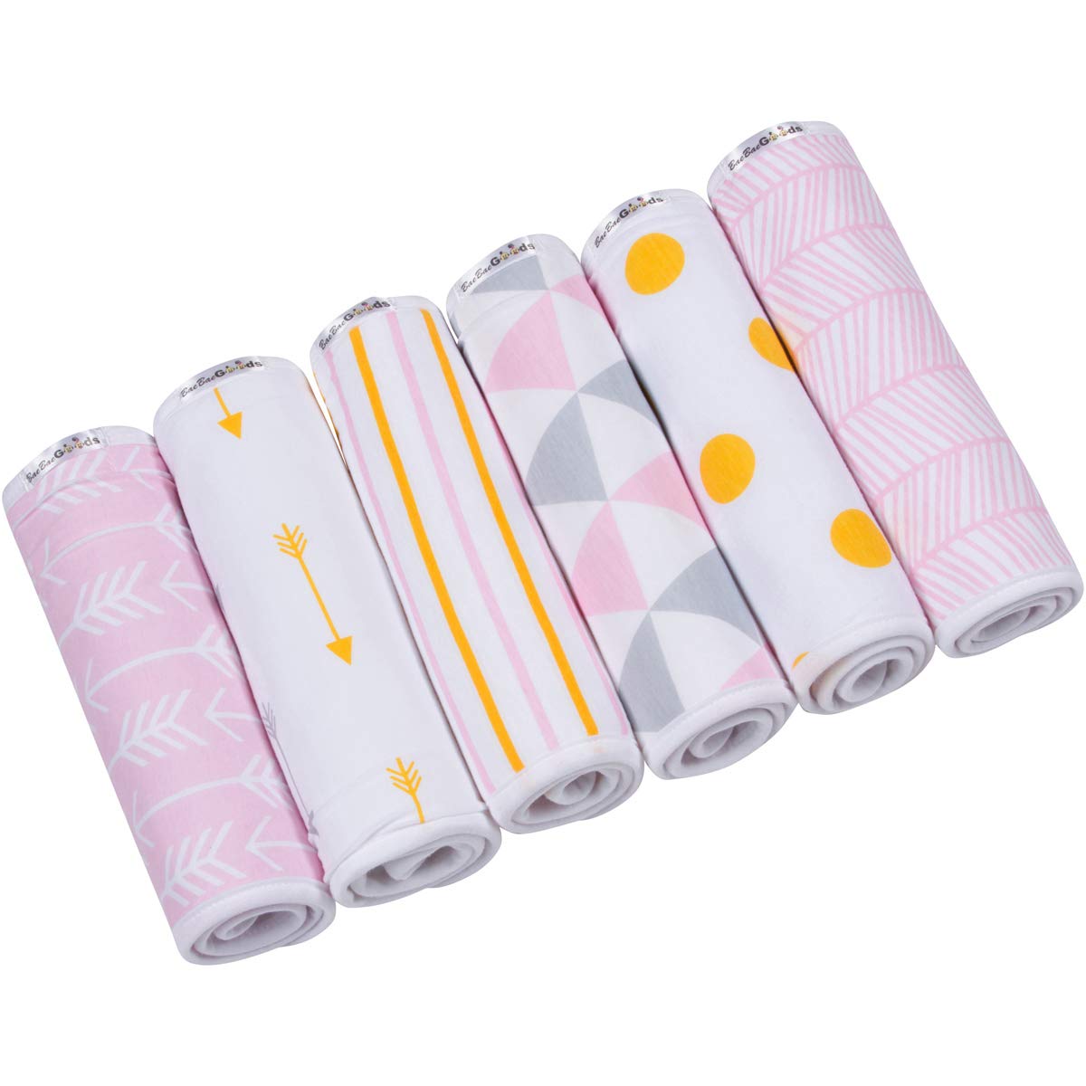 BaeBae Goods burp cloths packaging six-pack presentation