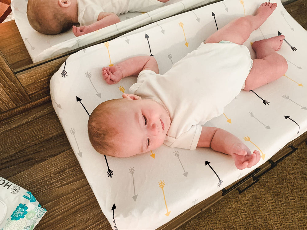 BaeBae Goods jersey fabric close-up showing soft texture for babies.