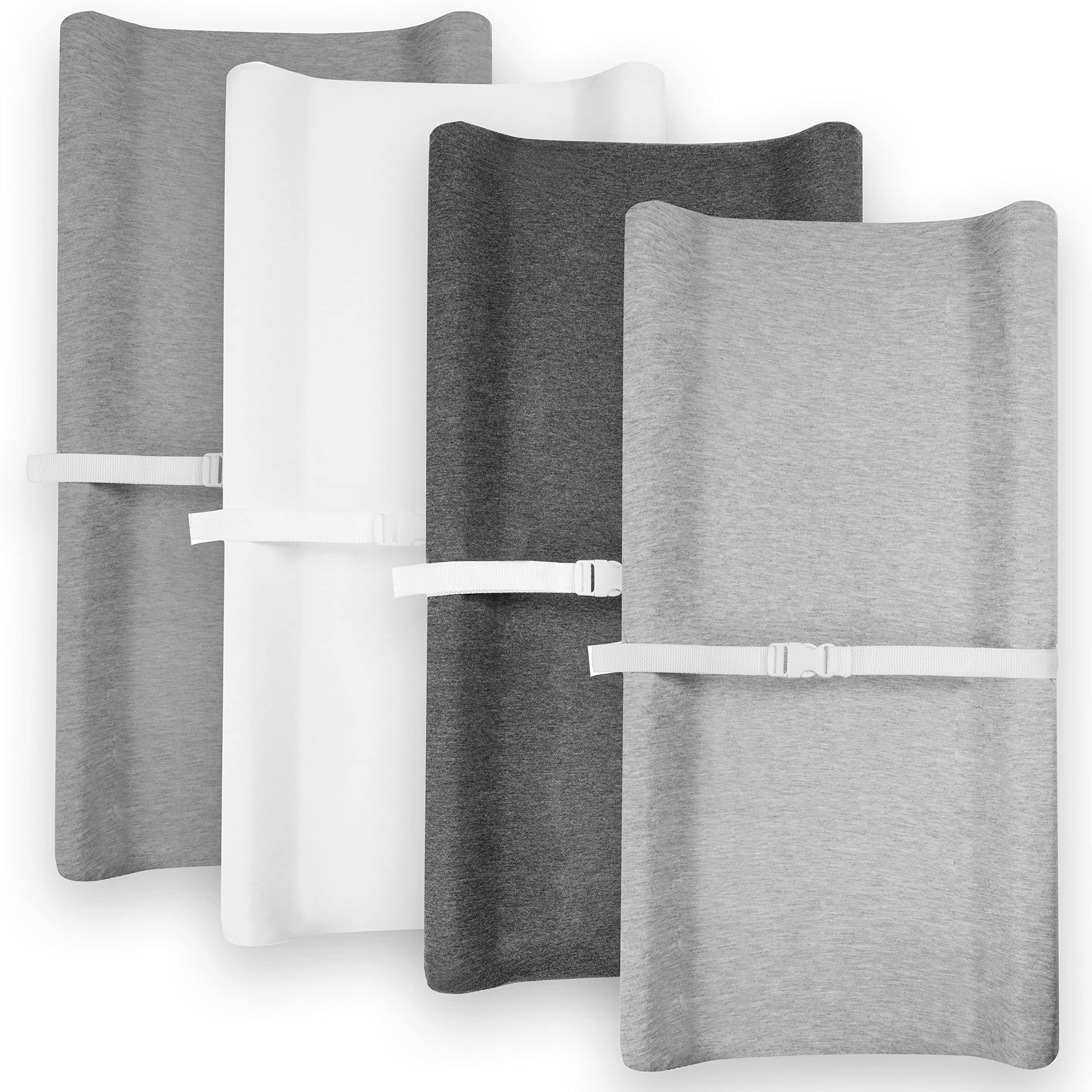 Baebae Goods pure jersey cotton changing pad cover feels gentle on baby skin.