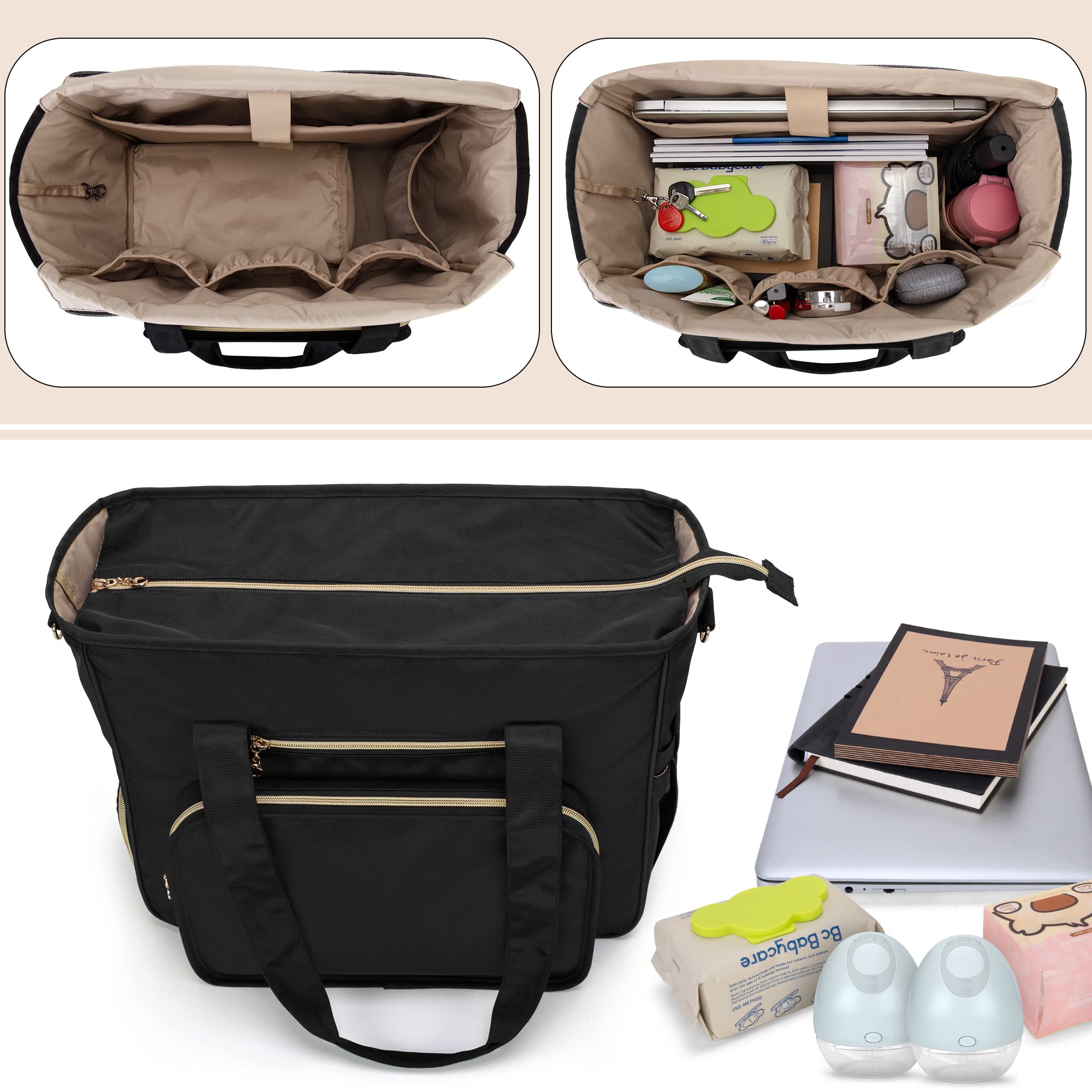 BAFASO bag features a 15.6 inch laptop sleeve for commuting