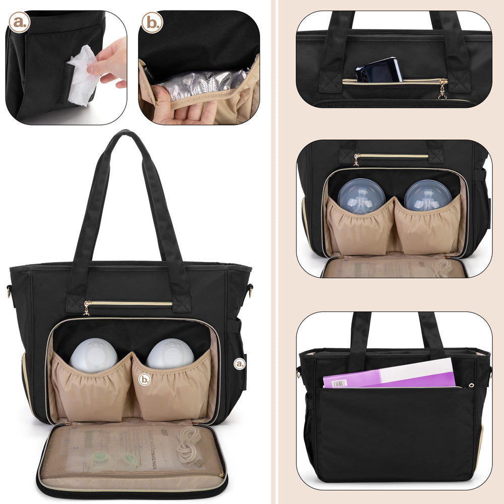 BAFASO bag side pocket and cooler for milk containers during travel