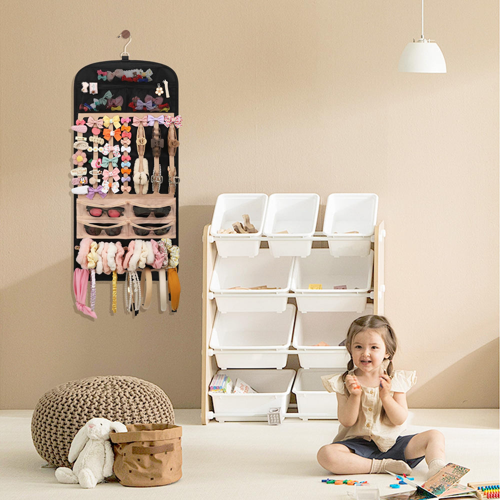 Bagmoly 360-degree rotating hook enables easy wall or door hanging.