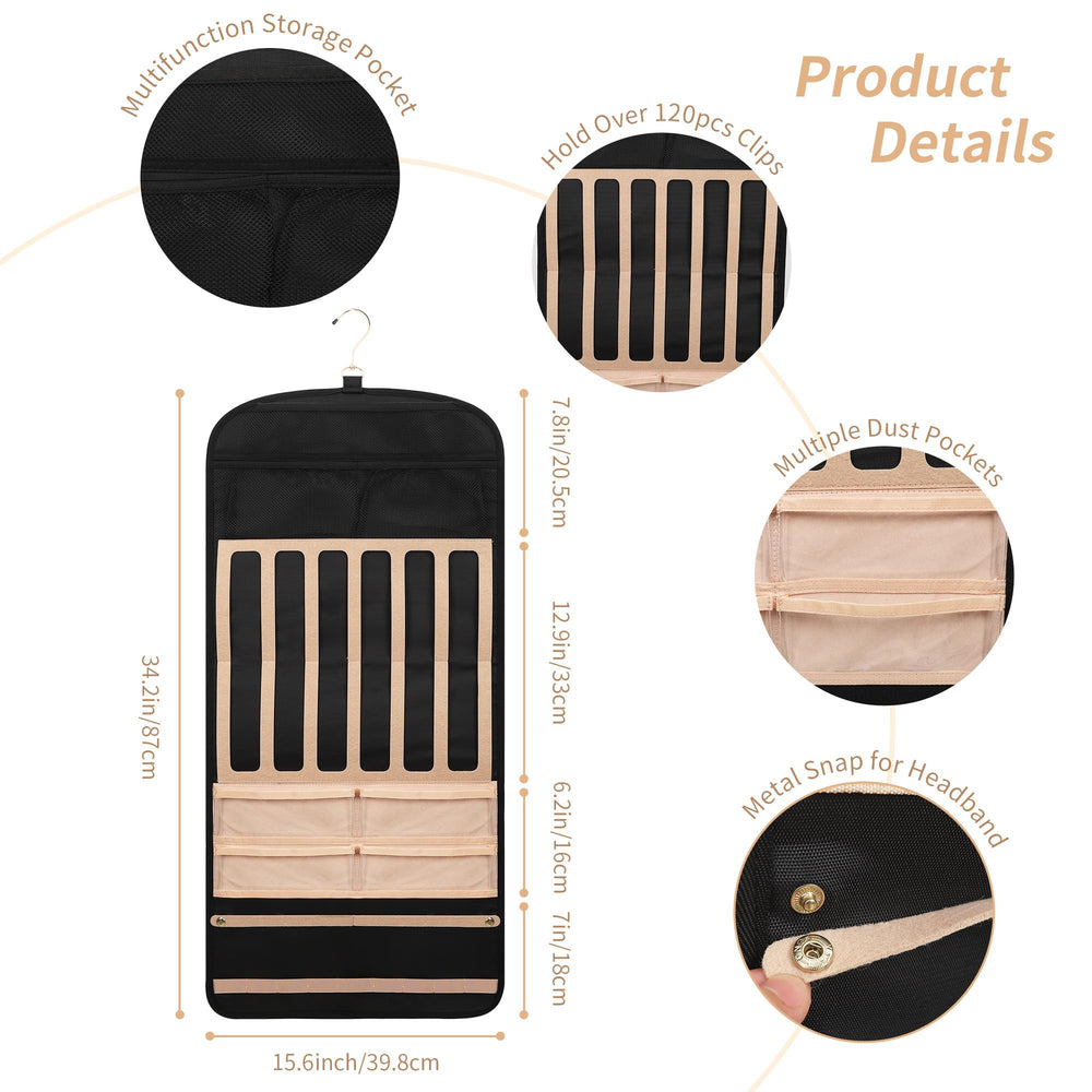 Bagmoly seven-row bow organizer holds up to sixty clips.