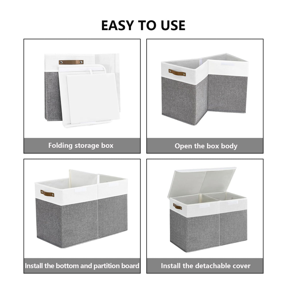 Bagnizer collapsible design folds flat for compact storage